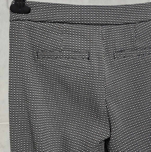Nydj Straight Leg Trouser Print Black White 0 - Picture 10 of 11
